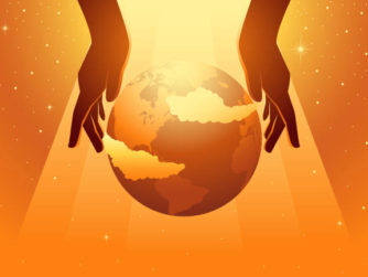 Biblical vector illustration series, the creation of the world