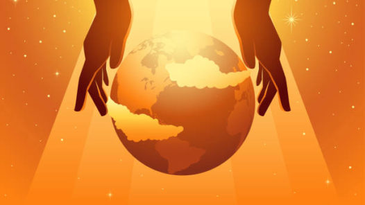 Biblical vector illustration series, the creation of the world
