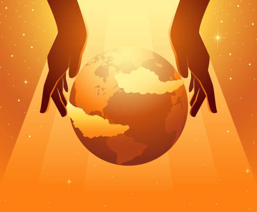 Biblical vector illustration series, the creation of the world