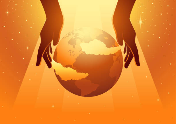 Biblical vector illustration series, The Creation of the World