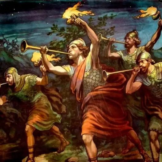 Gideon blows the trumpet2