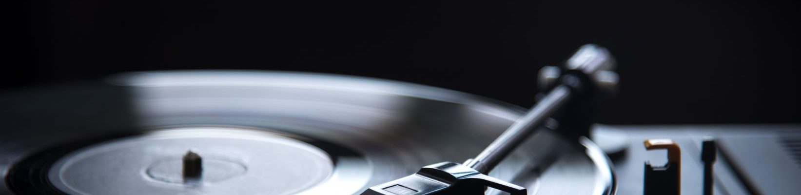 Retro gramophone vinyl player over black backgroun 2022 08 01 14 51 26 utc resize