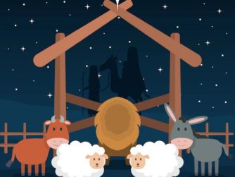 Wooden stable manger icon 24877 35138