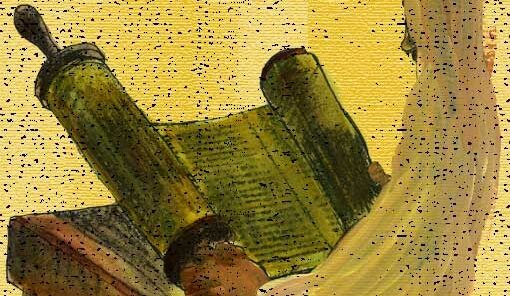 Jesus reading the scroll of isaiah